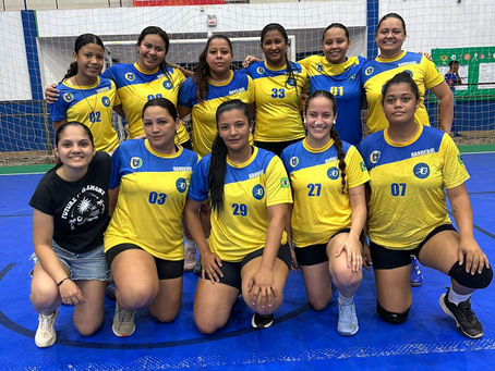 Equipe de Handebol feminino Adulto de Peixoto estreia com vitória no Campeonato em Guarantã do Norte