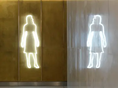 Bathroom Signs at Deer Walk, centre:mk