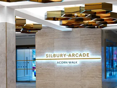 Signage at Sunset Walk, centre:mk