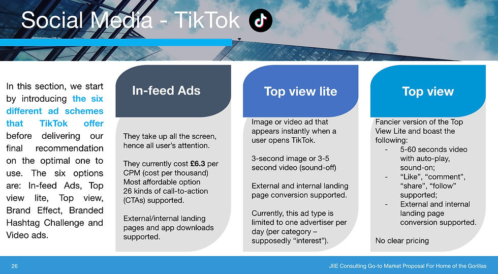 Home of the Gorillas - Marketing Slides
