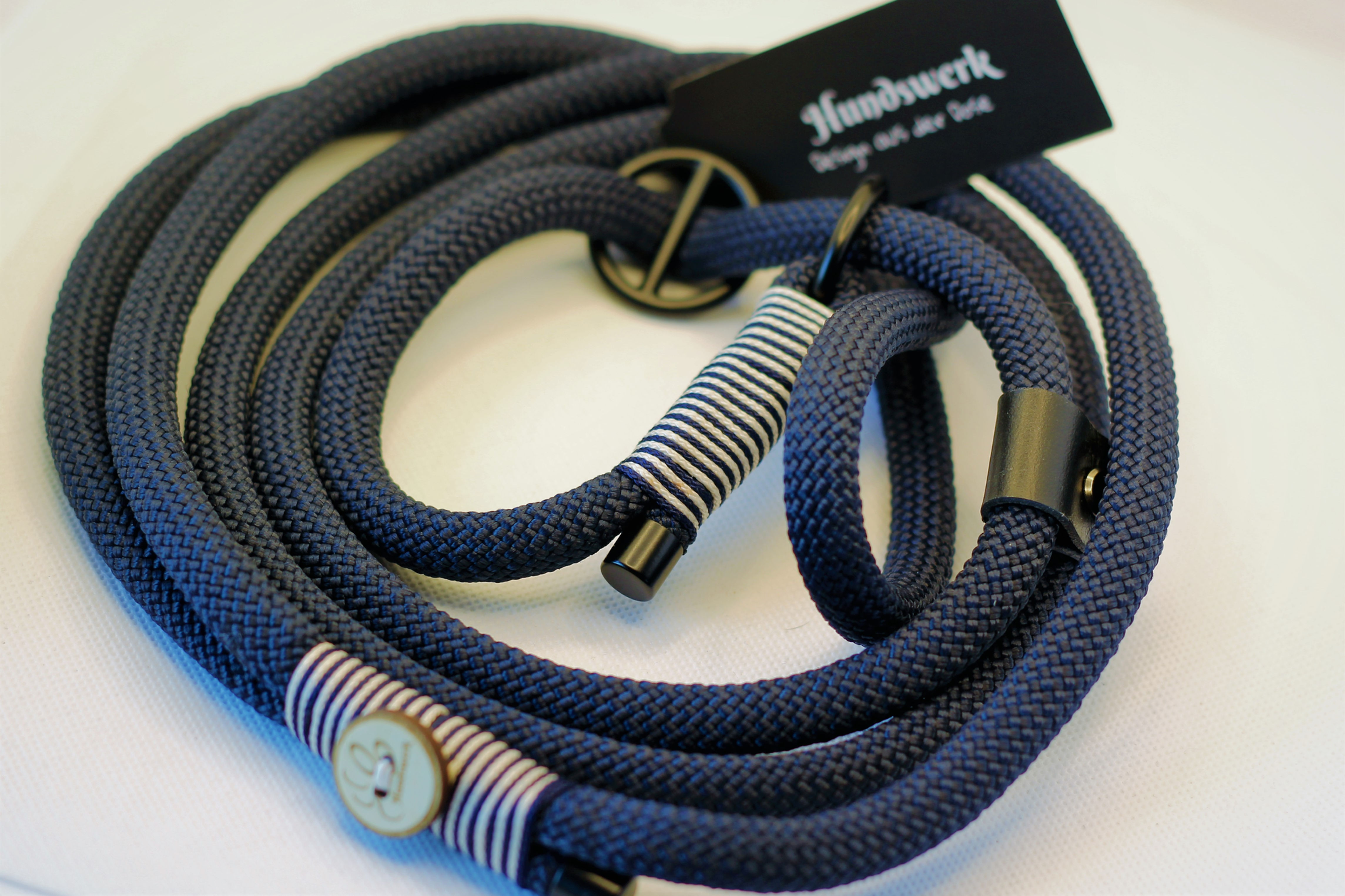 Retriever- / Trainingsleine Tau Dunkelblau 1,25m