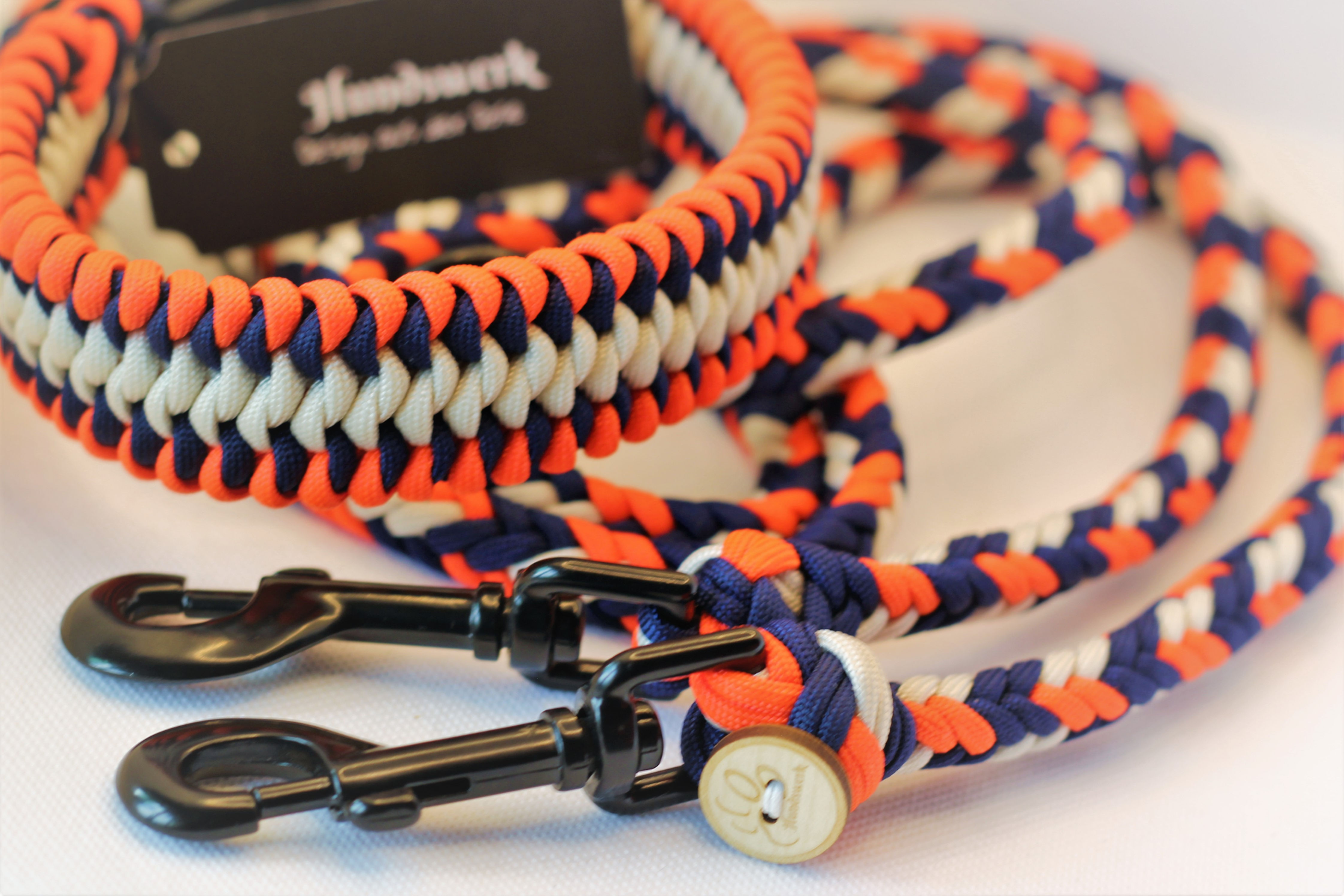 Hundswirrwarr SET Schmal 35 - 40 cm mit Lederadapter