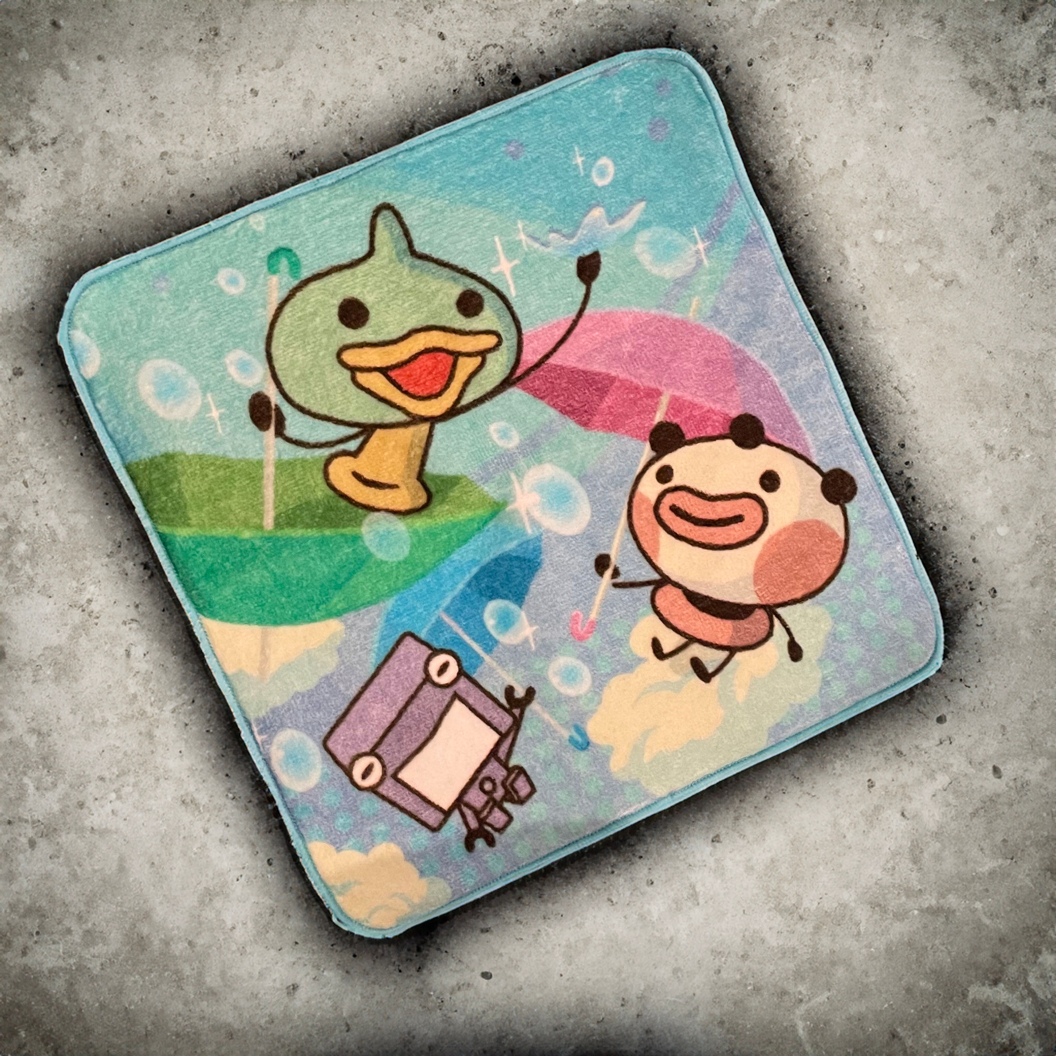 タオルハンカチ_雨の日