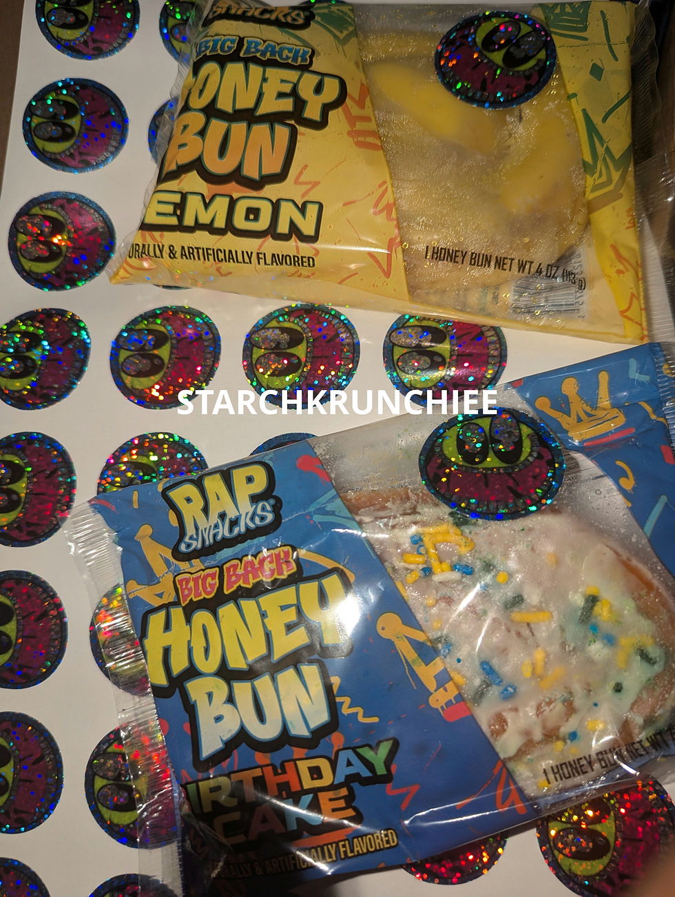 BIG BACK HONEY BUNS! Rap Snacks LLC Brand