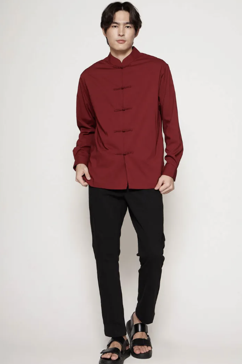 Thumbnail: Padini CNY Top-Shirt LS Relaxed Men Long Sleeve Shirt
