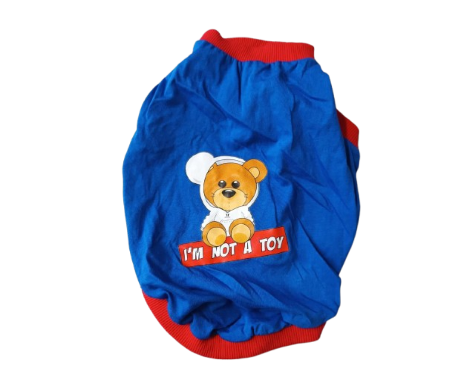 T-SHIRT BLU I’M NOT A TOY