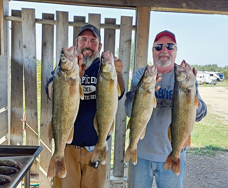 catching fishing in Devils Lake