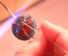 Process for making lampwork glass beads