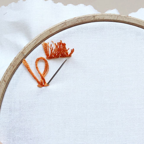 Turkey Work Stitch Step 3d