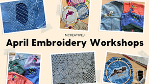 April Embroidery Workshops- Mend, Upcycle, and Embroidery Basics