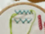 Double herringbone stitch step 3