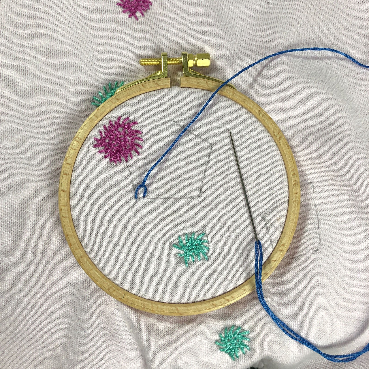 Mend with the Buttonhole Stitch step 4b