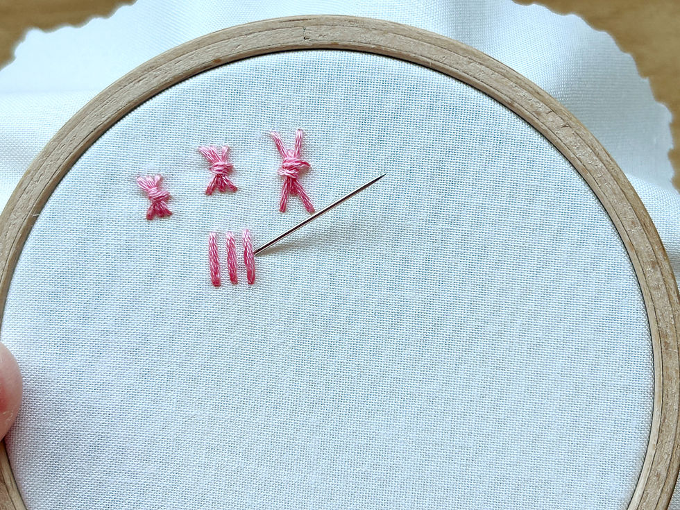 Sheaf Stitch Step 2