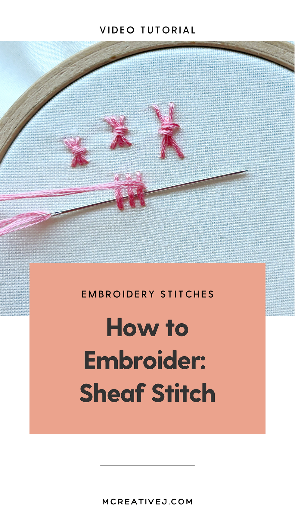 How to Embroider: Sheaf Stitch