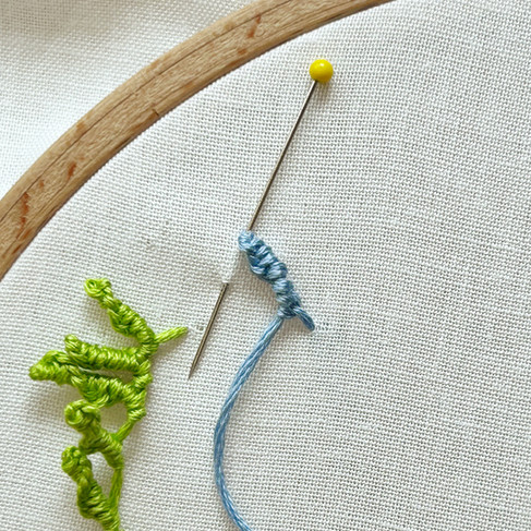 Continuous Drizzle Stitch Step 5b