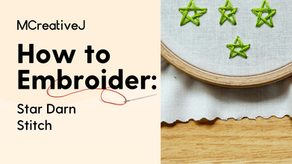 How to Embroider the Star Darn Stitch