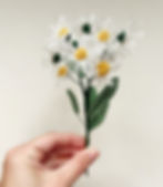 3D Stumpwork Daisy flowers