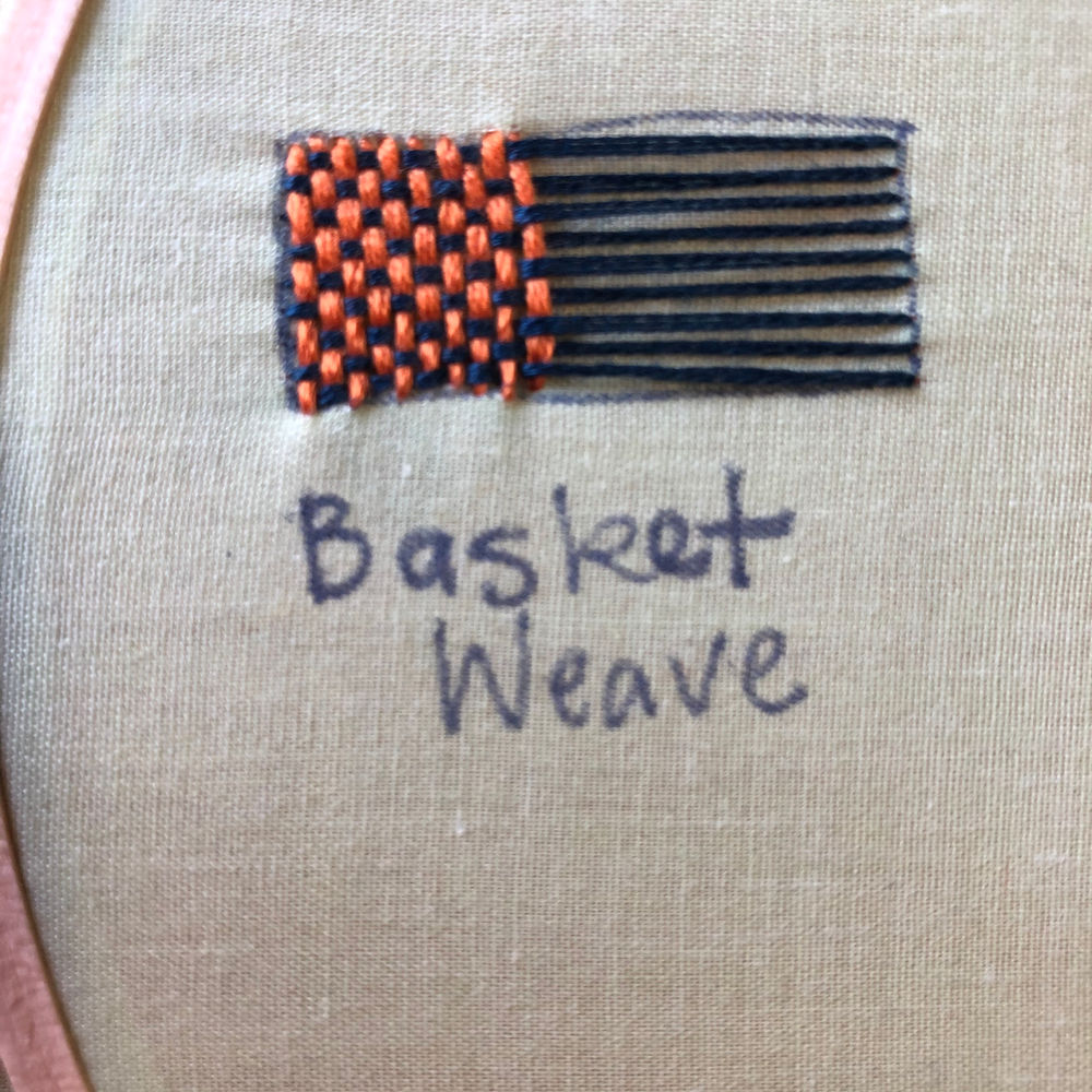 How to Embroider the Basket Weave/Woven Stitch A Video Tutorial
