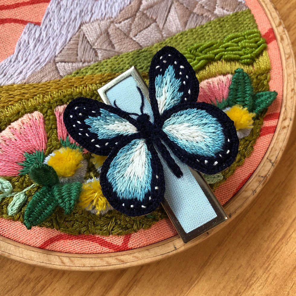 stumpwork strawberry embroidery