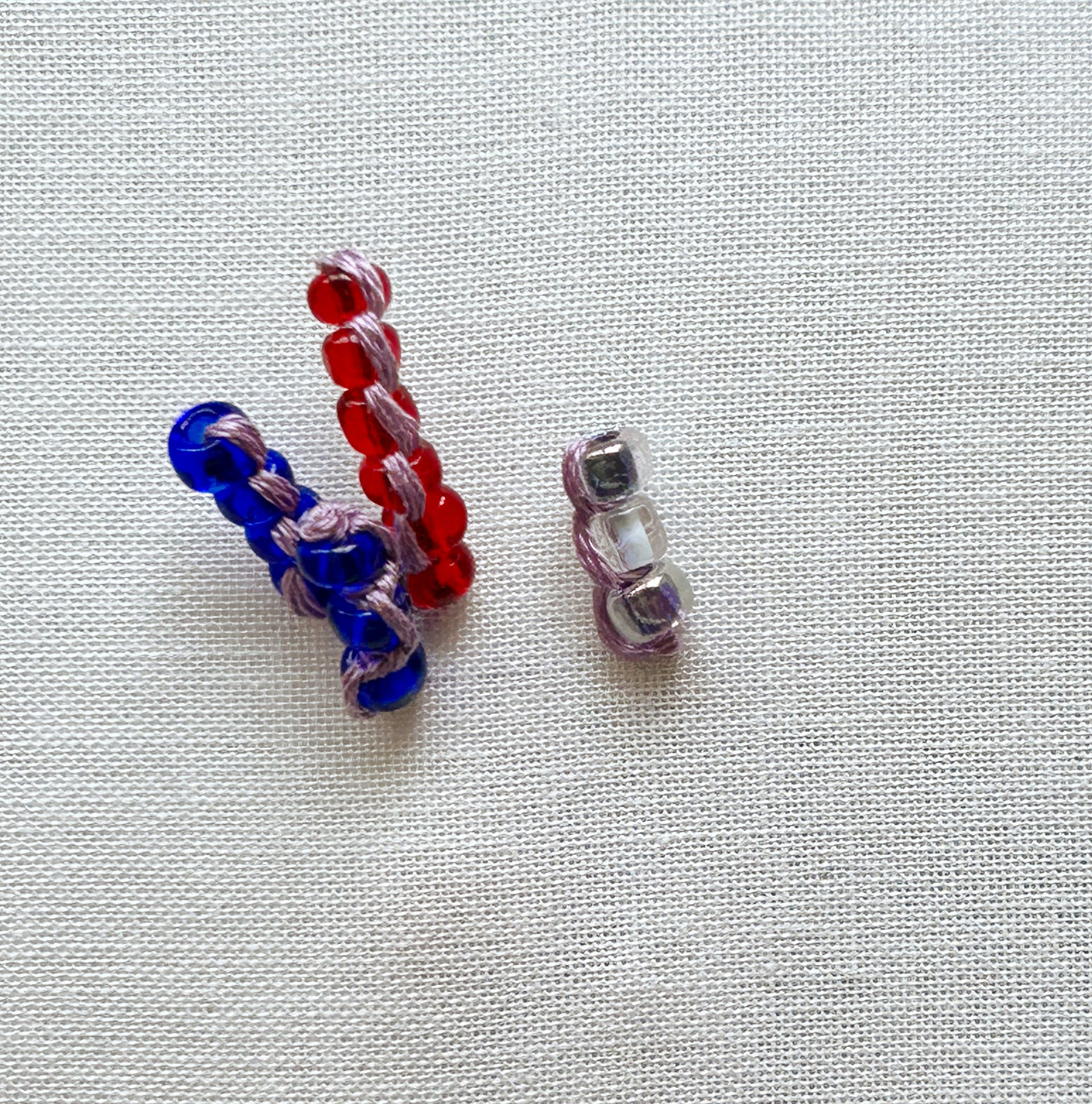 Multi-Bead Drizzle Stitch Step 5b