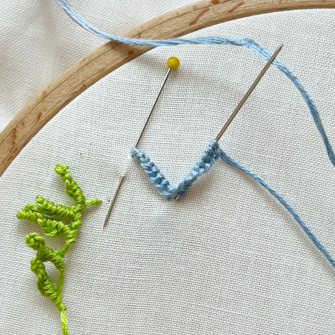 Continuous Drizzle Stitch Step 6b