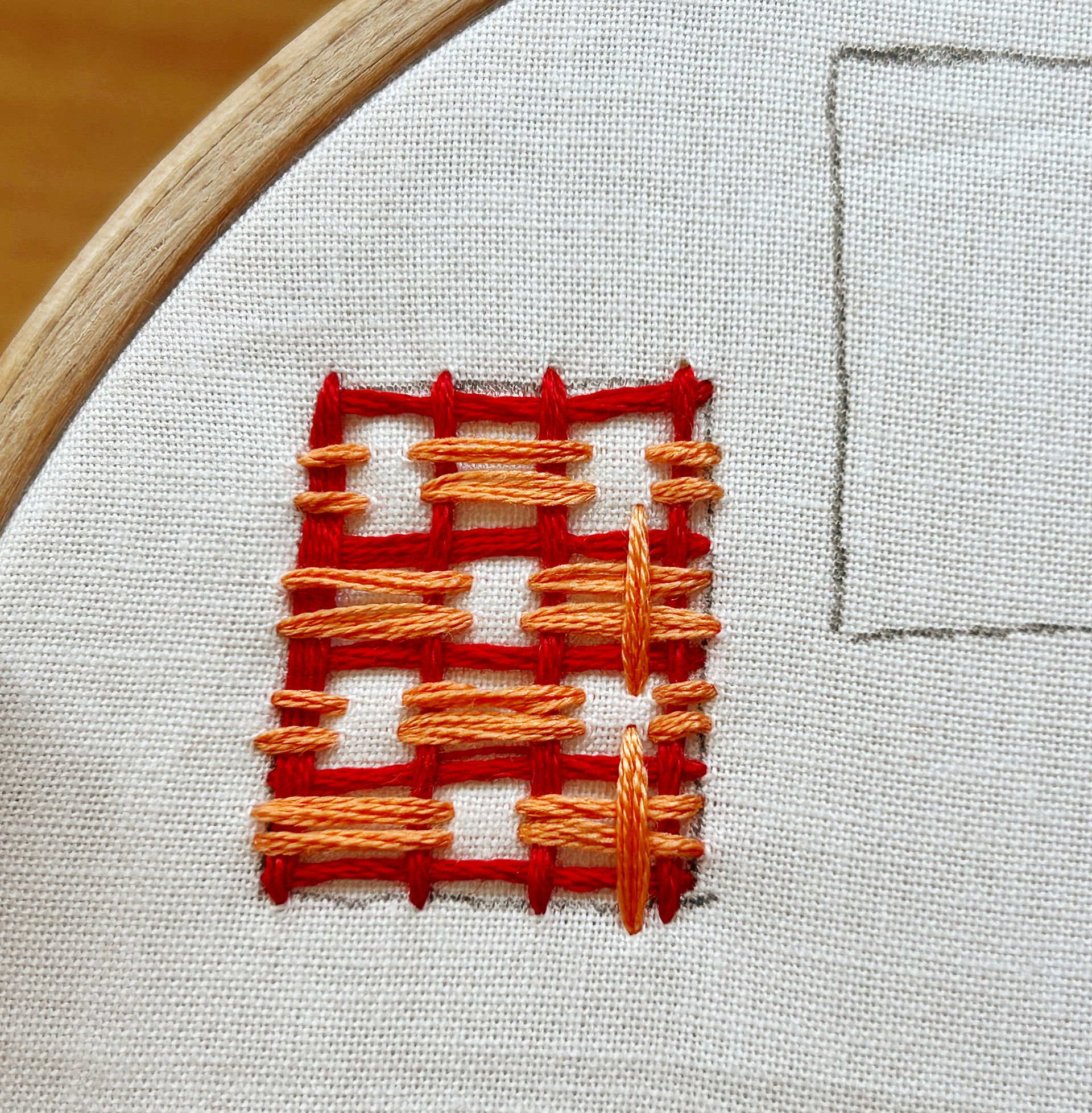 Plaid Filling Stitch Step 5b