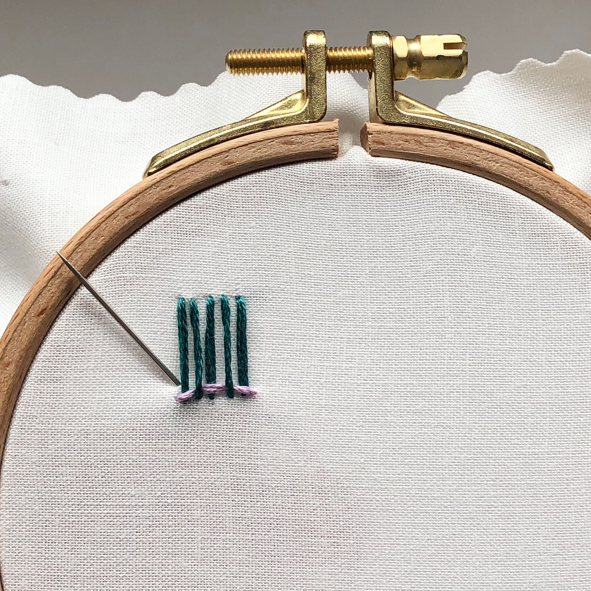 Needle Weaving Step 6a