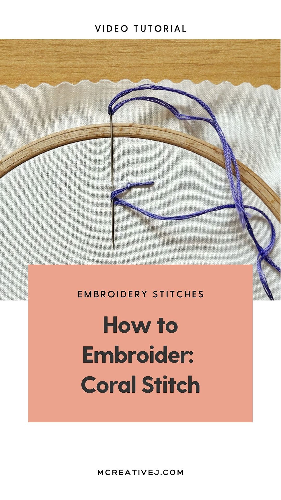 How to Embroider: Coral Stitch