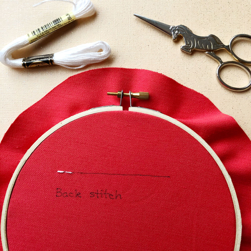 How To Embroider The Back Stitch A Video Tutorial