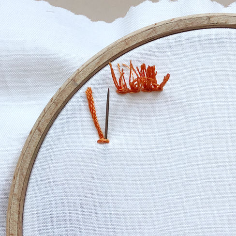 Turkey Work Stitch Step 3a