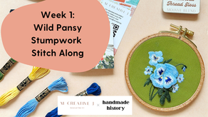 Week 1: Wild Pansy Stumpwork Stitch Along