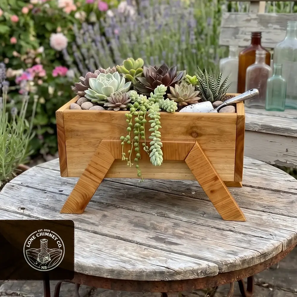 Small rustic accent planter.