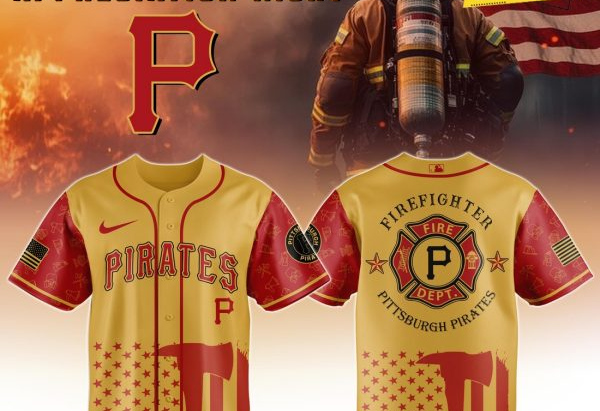 Pittsburgh Pirates MLB Firefighter Appreciation Baseball Jersey