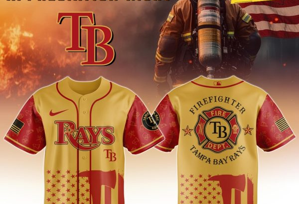 Tampa Bay Rays MLB Firefighter Appreciation Baseball Jersey