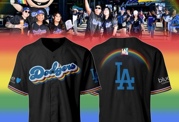 Los Angeles Dodgers Black Pride Baseball Jersey