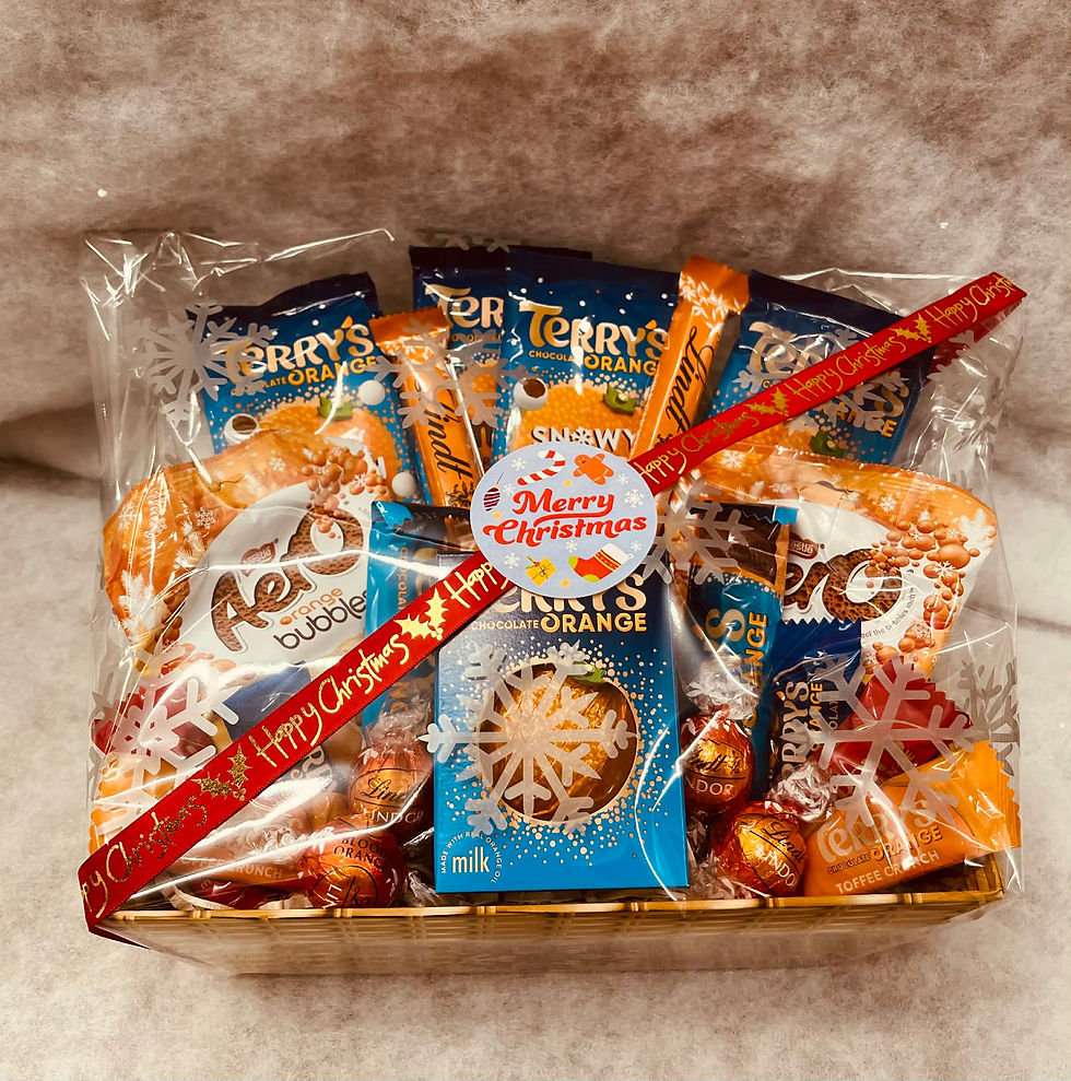 CHOCOLATE ORANGE CHRISTMAS HAMPER