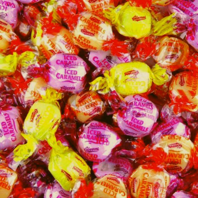CLEEVES MIXED FRUIT ICED CARAMELS