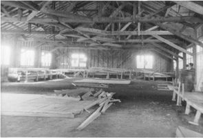 Nevada County Fair building under construction, c. 1940