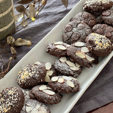 Chocolate Almond Cookies