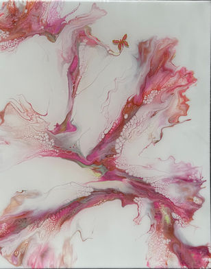 Pink flowy butterfly bliss