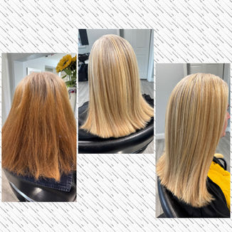 Blonde to grey