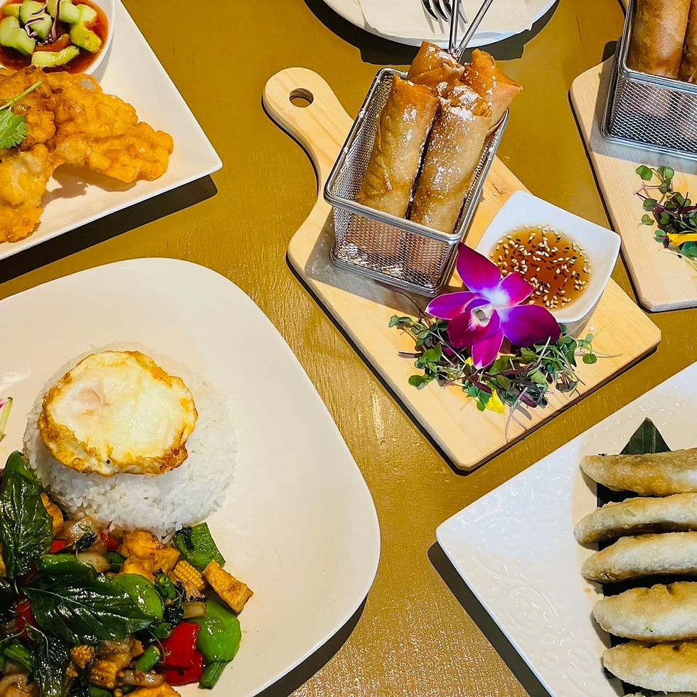Arranged Food and Objects
