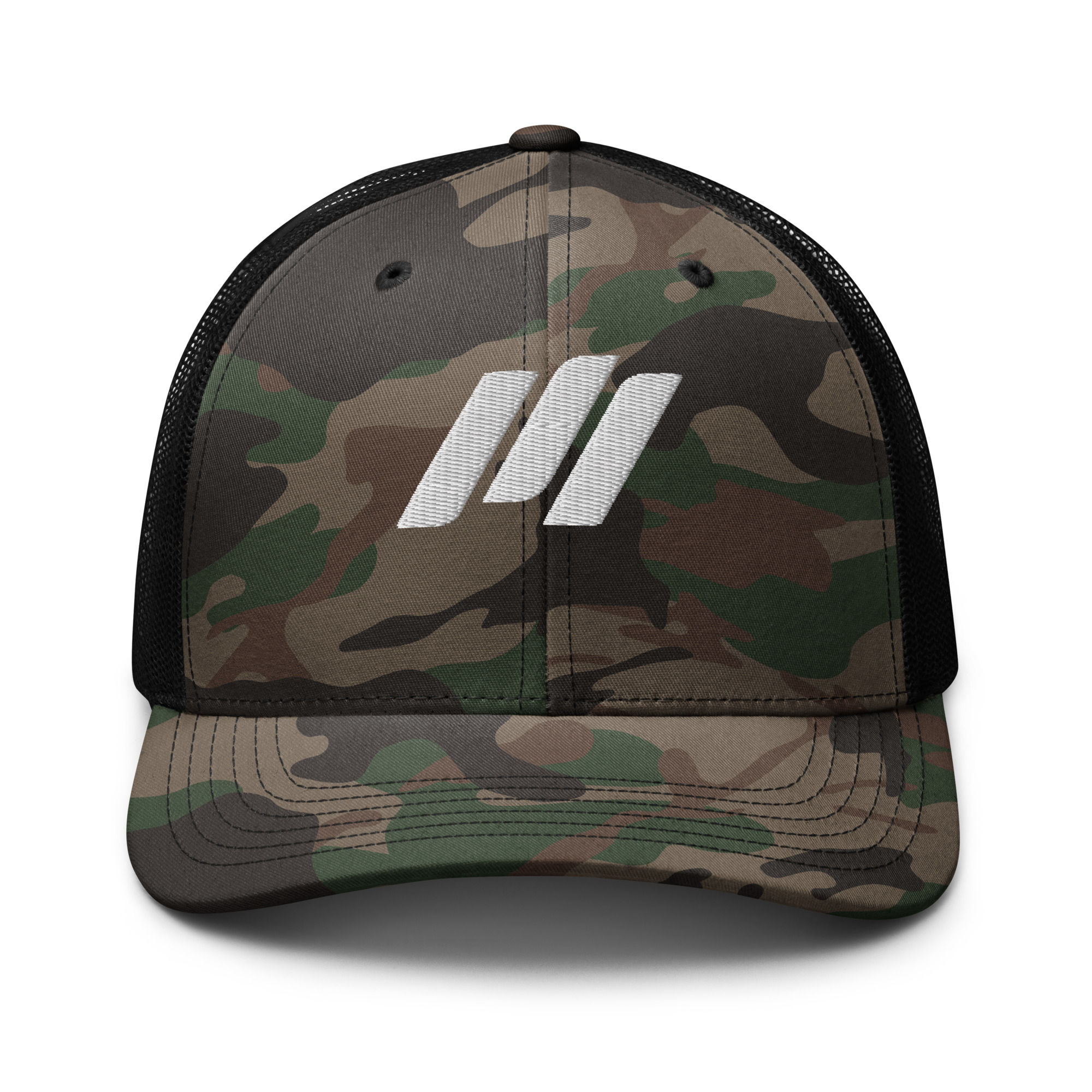 Camouflage trucker hat