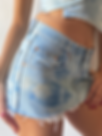 1/1 Upcycled Denim Micro Mini Skirt