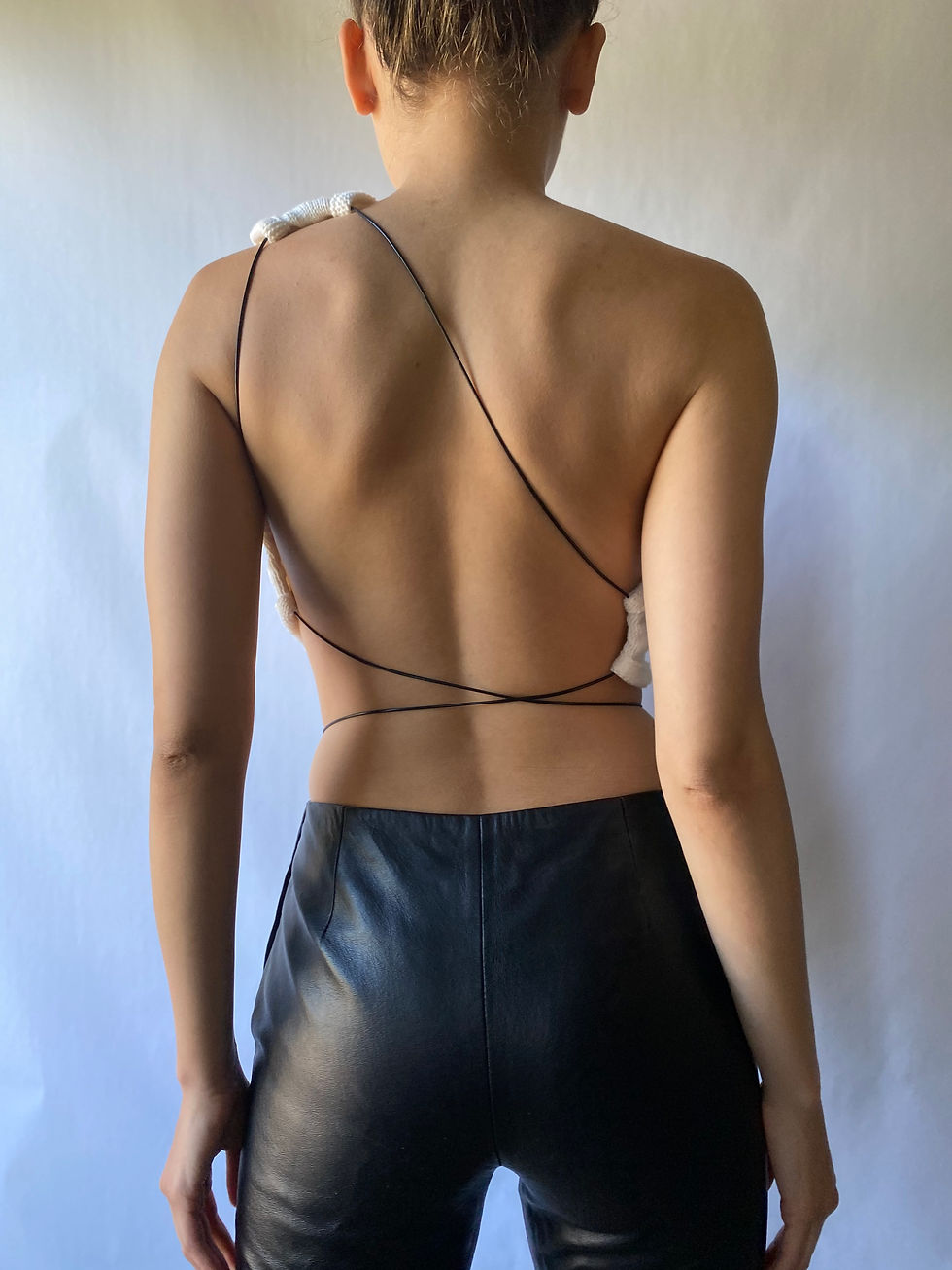 Thumbnail: 1/1 Upcycled Knit One-Shoulder Top