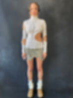 Thumbnail: 1/1 Upcycled Cargo Patchwork Mini Skirt With Removable Fanny Pocket