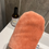 Miniature : Gant de toilette/démaquillant saumon