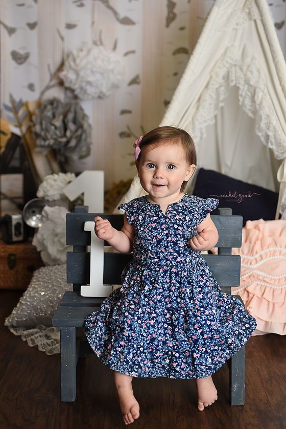 First Year of Life Client, Addy turns one. Columbia Station Photographer