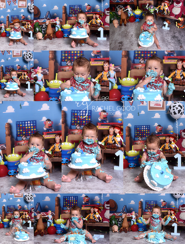Toy Story Cake Smash with Abel.