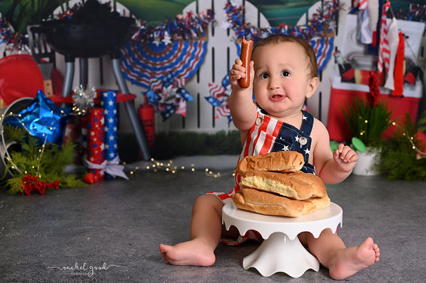 Landon’s First Birthday: Trading Cake for Hot Dogs!